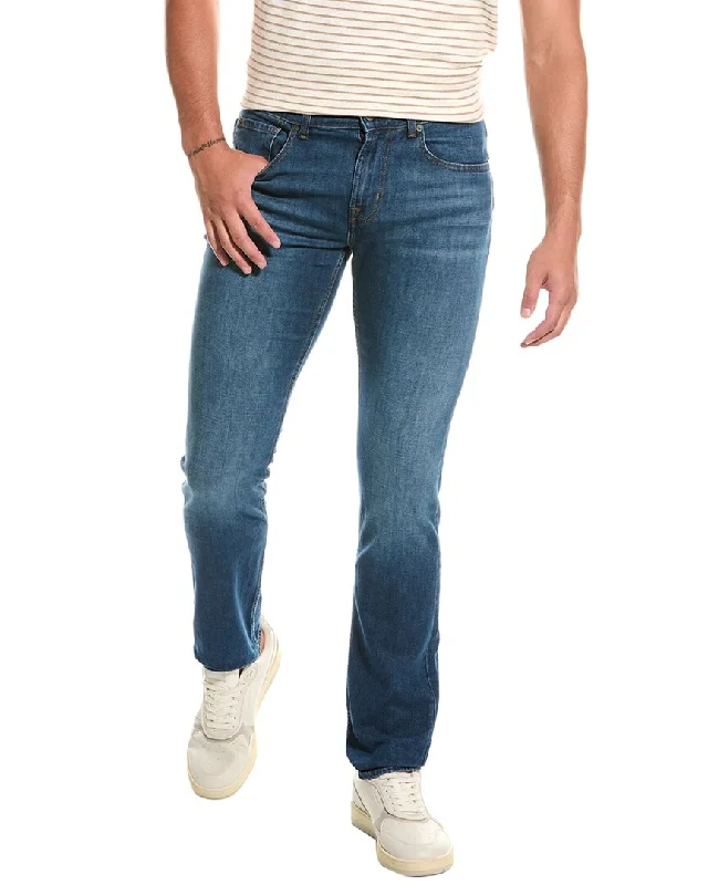 Men's Distressed Jeans with Patches for a Retro and DIY - Inspired Appearance7 For All Mankind The Straight Apogee Classic Straight Jean Men's Distressed Jeans with Patches for a Retro and DIY - Inspired Appearance7 For All Mankind The Straight Apogee Classic Straight Jean
