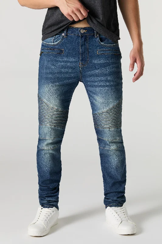 Men's Straight Leg Raw Denim Jeans for a Minimalist and Durable OptionStacked Moto Jean Men's Straight Leg Raw Denim Jeans for a Minimalist and Durable OptionStacked Moto Jean