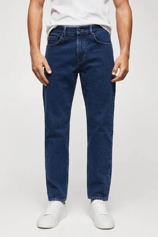 Men's Low - Rise Jeans in a Light Wash for a Casual and Youthful LookMANGO