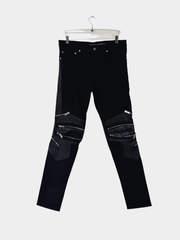 Men's Slim Fit Stretch Jeans in Dark Wash for a Modern and Comfortable LookBiker Jeans Men's Slim Fit Stretch Jeans in Dark Wash for a Modern and Comfortable LookBiker Jeans