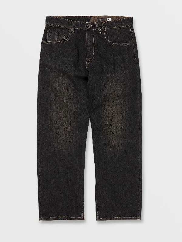 Men's Jeans with a Cargo - Inspired Knee Pocket for Extra StorageBillow Loose Fit Jeans - Sulfur Black Men's Jeans with a Cargo - Inspired Knee Pocket for Extra StorageBillow Loose Fit Jeans - Sulfur Black