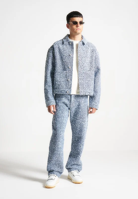 Men's Low - Rise Jeans in a Light Wash for a Casual and Youthful LookBoucle Carpenter Jean - Blue Men's Low - Rise Jeans in a Light Wash for a Casual and Youthful LookBoucle Carpenter Jean - Blue