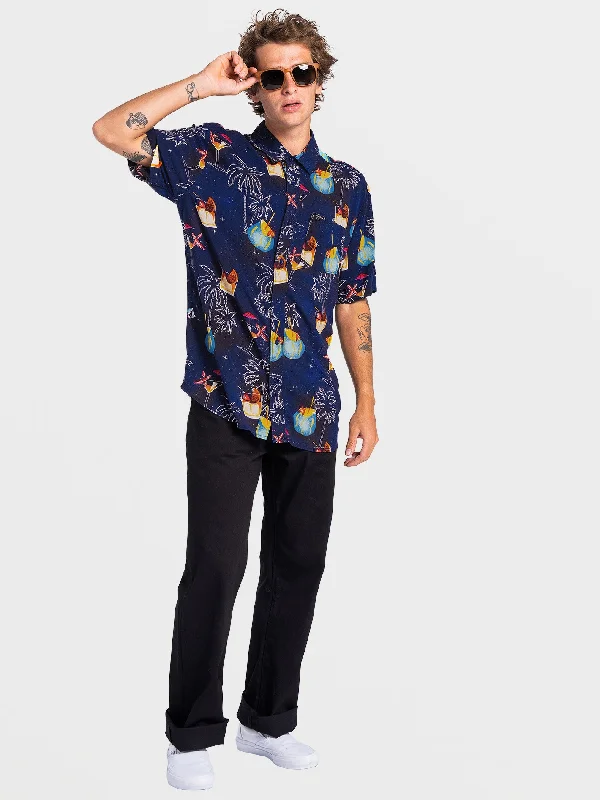 Men's Low - Rise Jeans in a Light Wash for a Casual and Youthful LookCosmic Vaca Short Sleeve - Blueprint Men's Low - Rise Jeans in a Light Wash for a Casual and Youthful LookCosmic Vaca Short Sleeve - Blueprint