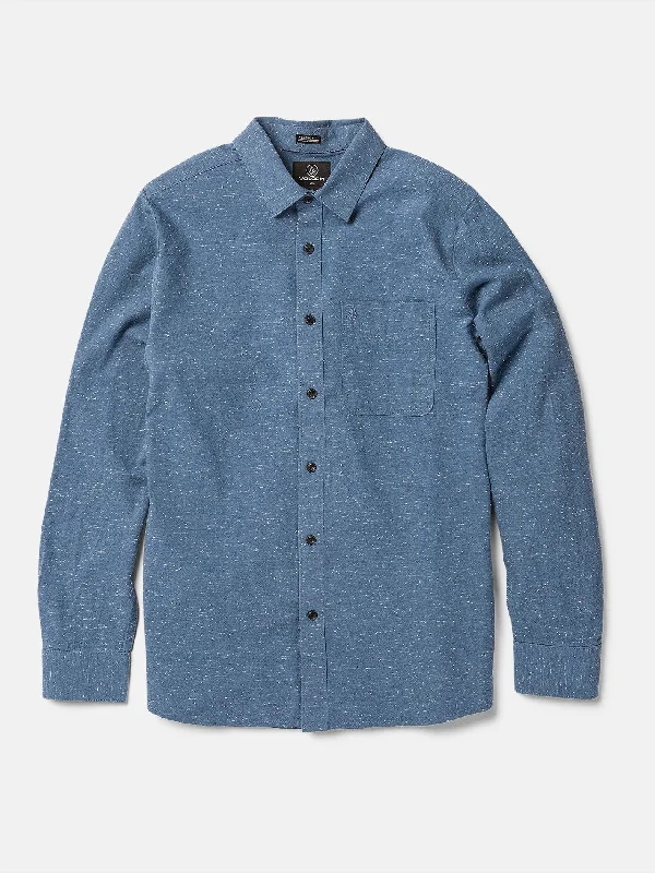 Men's Jeans with a Hidden Coin Pocket for Added ConvenienceDate Knight Long Sleeve Shirt - Stone Blue Men's Jeans with a Hidden Coin Pocket for Added ConvenienceDate Knight Long Sleeve Shirt - Stone Blue