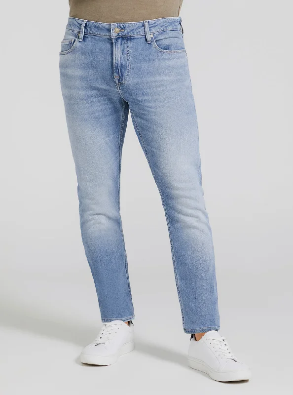 Men's Jeans with a Zip - Off Lower Leg for Convertible StyleEco Low Rise Skinny Fit Chris Denim Jeans In Carry Light Wash Men's Jeans with a Zip - Off Lower Leg for Convertible StyleEco Low Rise Skinny Fit Chris Denim Jeans In Carry Light Wash