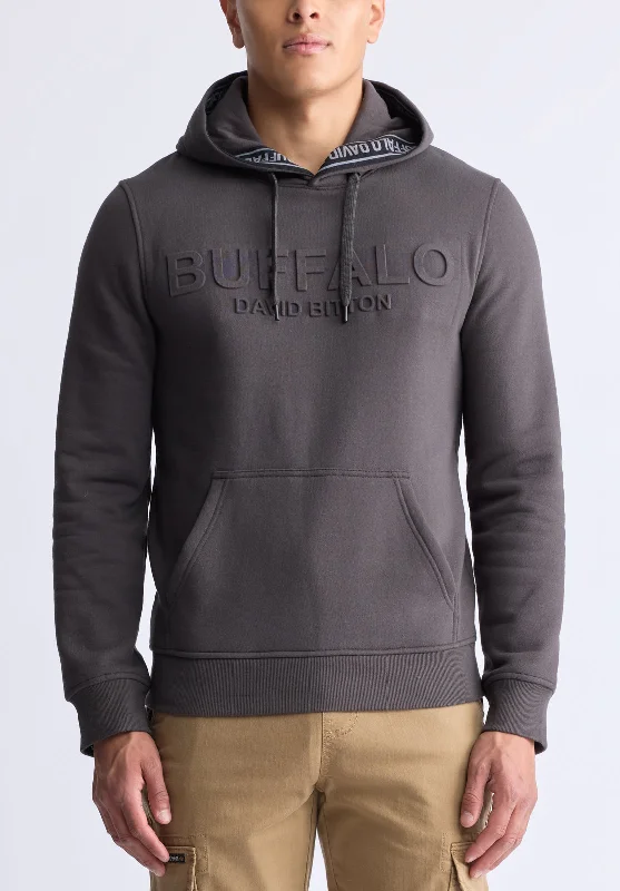 Men's Straight Leg Raw Denim Jeans for a Minimalist and Durable OptionFadol Men's Embossed Logo Hooded Sweatshirt, Charcoal - BPM13610V Men's Straight Leg Raw Denim Jeans for a Minimalist and Durable OptionFadol Men's Embossed Logo Hooded Sweatshirt, Charcoal - BPM13610V