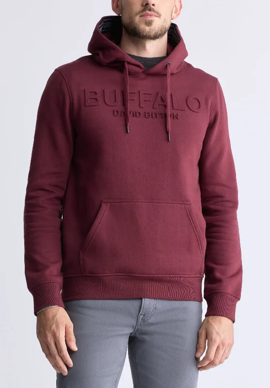 Men's Stretch Jeans with a Moisture - Wicking Lining for Active LifestylesFadol Men's Embossed Logo Hooded Sweatshirt, Dark red - BPM13610V Men's Stretch Jeans with a Moisture - Wicking Lining for Active LifestylesFadol Men's Embossed Logo Hooded Sweatshirt, Dark red - BPM13610V