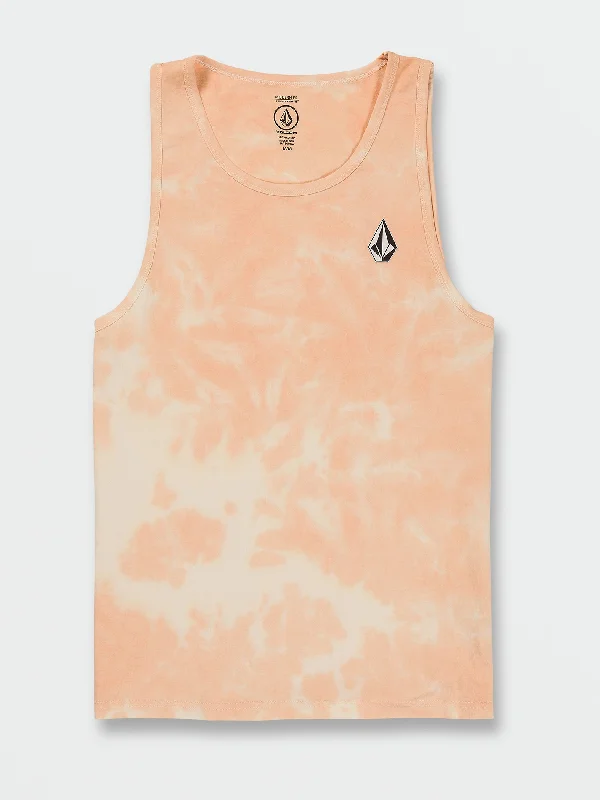 Plus Size Men's Relaxed Fit Jeans with a Faded Wash for a Vintage - Inspired LookIconic Dye Tank - Summer Orange Plus Size Men's Relaxed Fit Jeans with a Faded Wash for a Vintage - Inspired LookIconic Dye Tank - Summer Orange