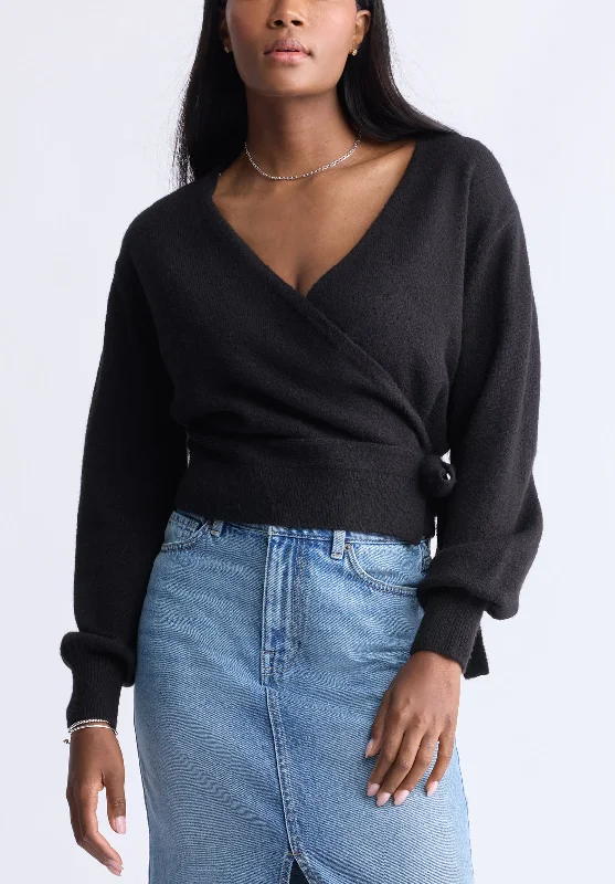 Men's Jeans with a Frayed Hem for a Casual and Effortless StyleJadis Women’s Long Sleeve Wrap Sweater, Black - SW0099H Men's Jeans with a Frayed Hem for a Casual and Effortless StyleJadis Women’s Long Sleeve Wrap Sweater, Black - SW0099H