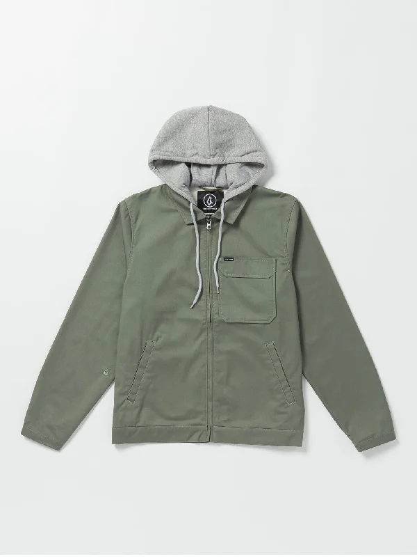 Men's Jeans with a Button - Fly for a Traditional and Classic AestheticKorman Hood Jacket - Agave Men's Jeans with a Button - Fly for a Traditional and Classic AestheticKorman Hood Jacket - Agave
