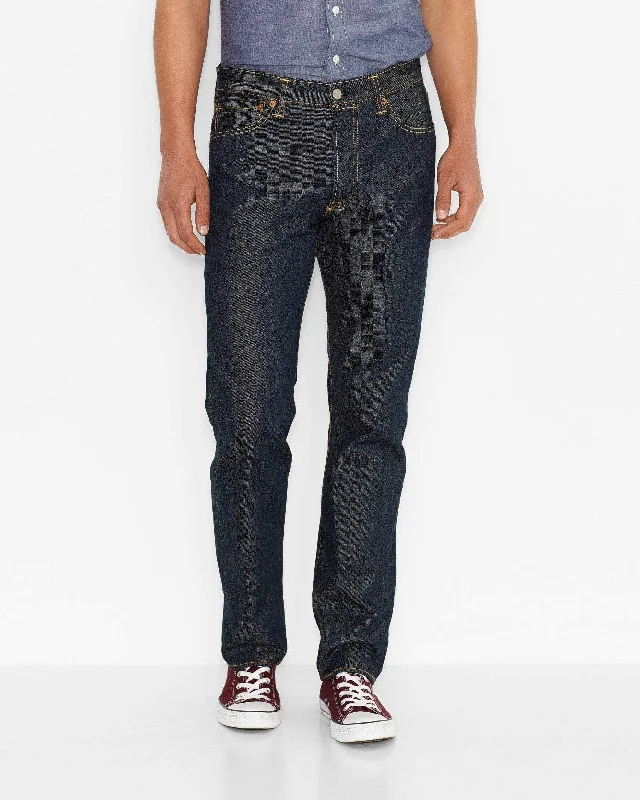 Men's Distressed Jeans with Patches for a Retro and DIY - Inspired AppearanceLevi's® 501 Original Regular Fit Mens Jeans - Marlon