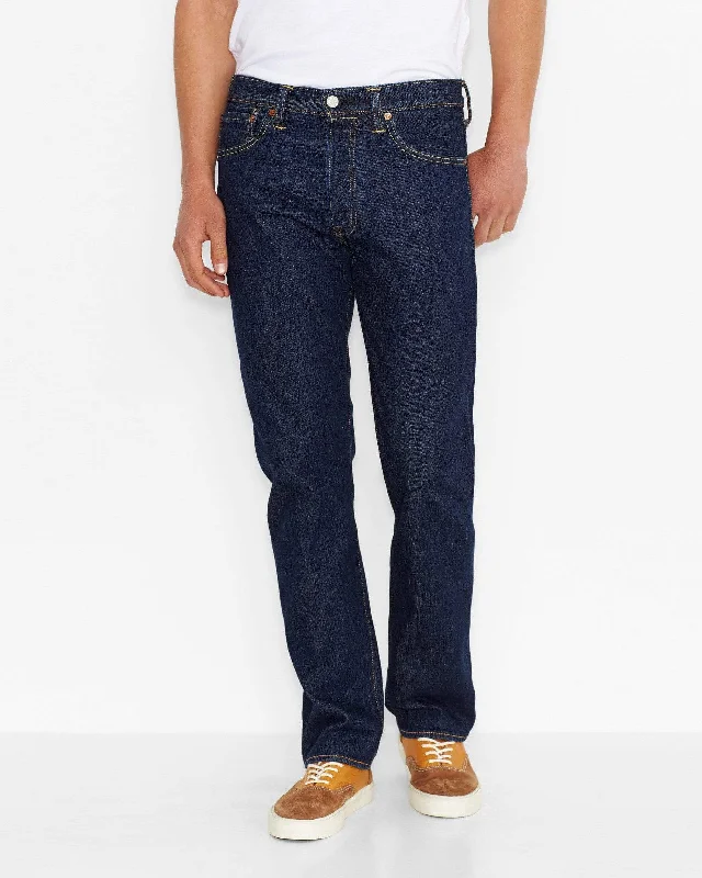 Plus Size Men's Straight Leg Jeans with Reinforced Knees for DurabilityLevi's® 501 Original Regular Fit Mens Jeans - Onewash Blue Plus Size Men's Straight Leg Jeans with Reinforced Knees for DurabilityLevi's® 501 Original Regular Fit Mens Jeans - Onewash Blue