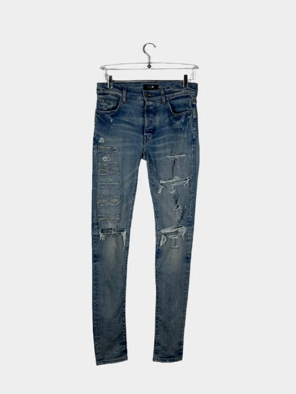 Men's Stretch Jeans with a Moisture - Wicking Lining for Active LifestylesLogo Patch Jeans Men's Stretch Jeans with a Moisture - Wicking Lining for Active LifestylesLogo Patch Jeans
