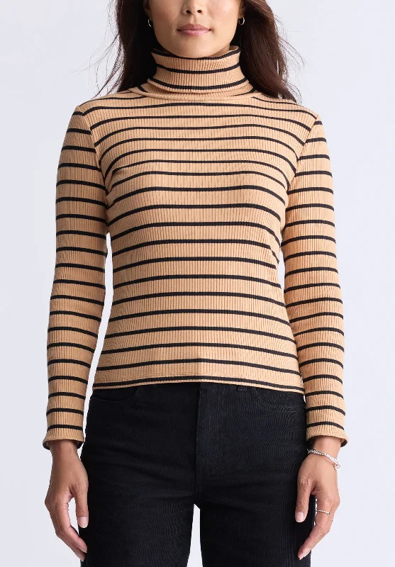 Men's Jeans with a Button - Fly for a Traditional and Classic AestheticMavra Women's Striped Ribbed Turtleneck Top, Beige - KT0161F Men's Jeans with a Button - Fly for a Traditional and Classic AestheticMavra Women's Striped Ribbed Turtleneck Top, Beige - KT0161F