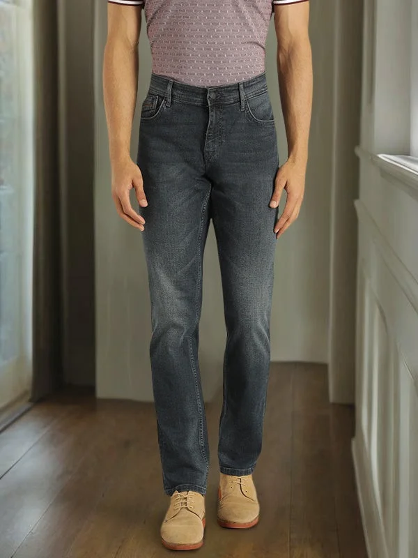 Men's High - Waisted Jeans in a Medium Wash for a Vintage - Style RevivalMen Brooklyn Fit Jeans Men's High - Waisted Jeans in a Medium Wash for a Vintage - Style RevivalMen Brooklyn Fit Jeans