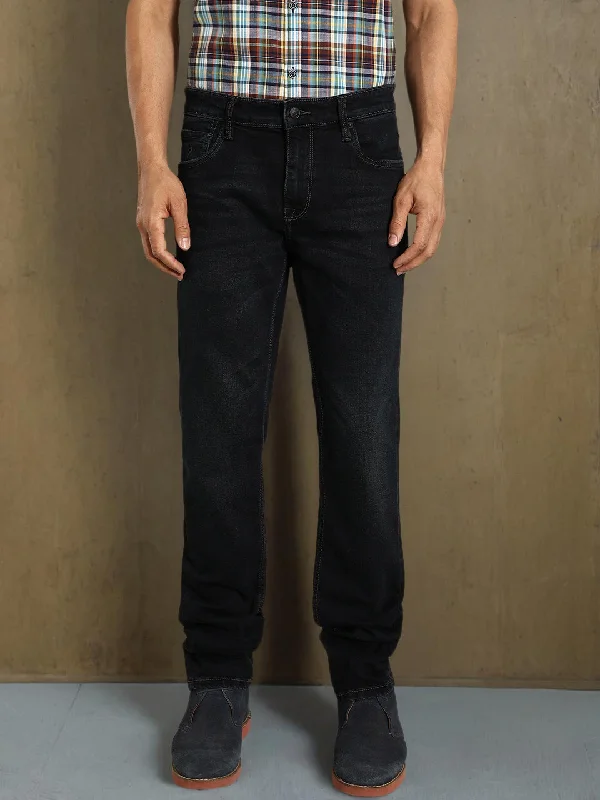 Men's Jeans with a Frayed Hem for a Casual and Effortless StyleMen Brooklyn Fit Stretchable Jeans Men's Jeans with a Frayed Hem for a Casual and Effortless StyleMen Brooklyn Fit Stretchable Jeans