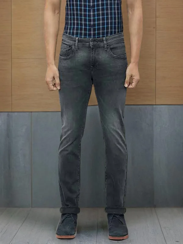 Men's Jeans with a Frayed Hem for a Casual and Effortless StyleMen Trenton Fit Stretchable Jeans Men's Jeans with a Frayed Hem for a Casual and Effortless StyleMen Trenton Fit Stretchable Jeans