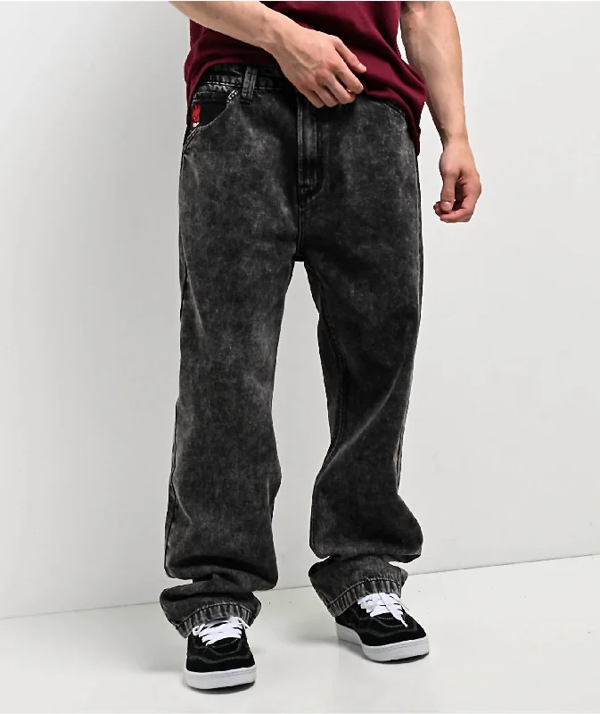 Men's Ripped Skinny Jeans in Acid Wash for an Edgy and Punk - Inspired StyleMen's Baggy Fit Denim Pants In Black Stone Wash Men's Ripped Skinny Jeans in Acid Wash for an Edgy and Punk - Inspired StyleMen's Baggy Fit Denim Pants In Black Stone Wash
