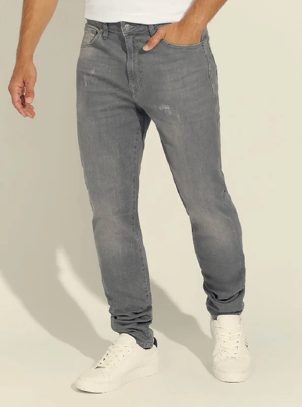 Plus Size Men's Relaxed Fit Jeans with a Faded Wash for a Vintage - Inspired LookMid-Rise Slim Tapered Drake Denim Jeans in Grey Supra Wash Plus Size Men's Relaxed Fit Jeans with a Faded Wash for a Vintage - Inspired LookMid-Rise Slim Tapered Drake Denim Jeans in Grey Supra Wash