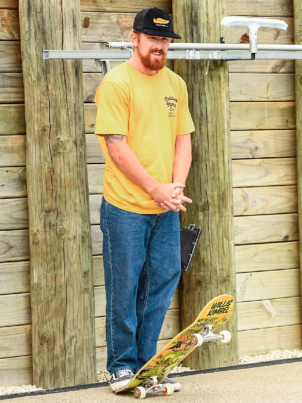 Men's Stretch Jeans with a Moisture - Wicking Lining for Active LifestylesParty Of 1 Short Sleeve Tee - Golden Mustard Men's Stretch Jeans with a Moisture - Wicking Lining for Active LifestylesParty Of 1 Short Sleeve Tee - Golden Mustard