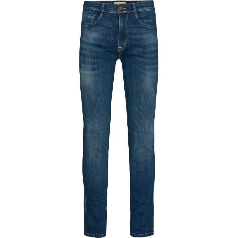 Men's Straight Leg Raw Denim Jeans for a Minimalist and Durable OptionPower Flex Stretch Jeans - DBL Dark Blue Men's Straight Leg Raw Denim Jeans for a Minimalist and Durable OptionPower Flex Stretch Jeans - DBL Dark Blue