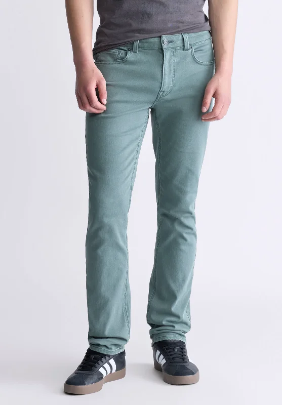 Men's Jeans with a Zip - Off Lower Leg for Convertible StyleStraight Six Men's Freedom Flex Pants, Balsam Green - BM22939 Men's Jeans with a Zip - Off Lower Leg for Convertible StyleStraight Six Men's Freedom Flex Pants, Balsam Green - BM22939