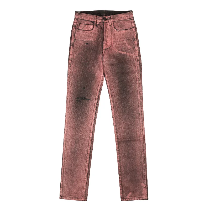 Men's Jeans with a Zip - Off Lower Leg for Convertible StyleSp5Der Wash Jeans - Metallic Men's Jeans with a Zip - Off Lower Leg for Convertible StyleSp5Der Wash Jeans - Metallic