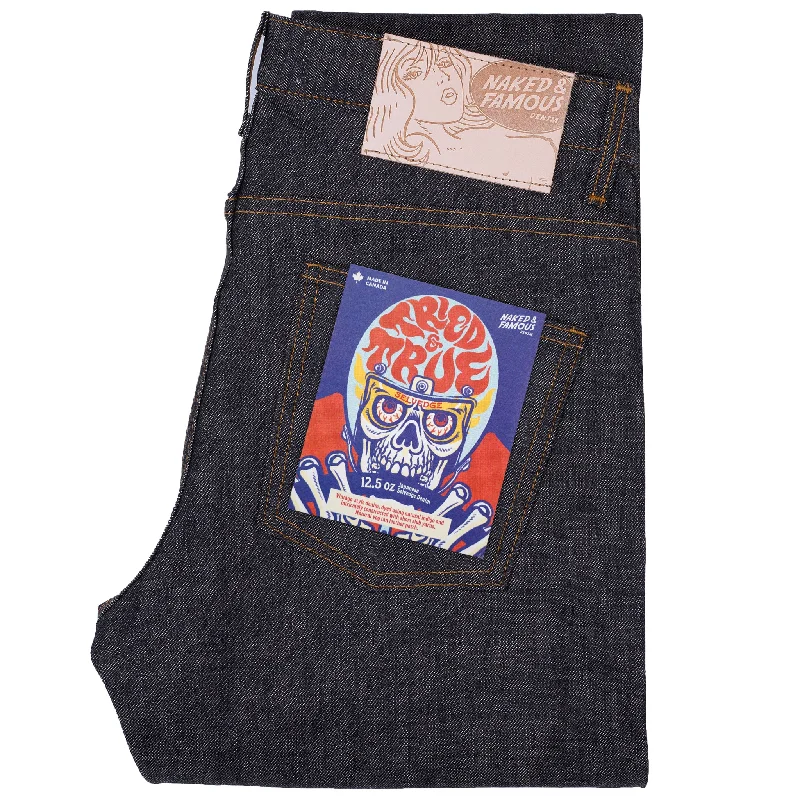 Men's Jeans with a Hidden Coin Pocket for Added ConvenienceSuper Guy - Tried & True Selvedge Men's Jeans with a Hidden Coin Pocket for Added ConvenienceSuper Guy - Tried & True Selvedge