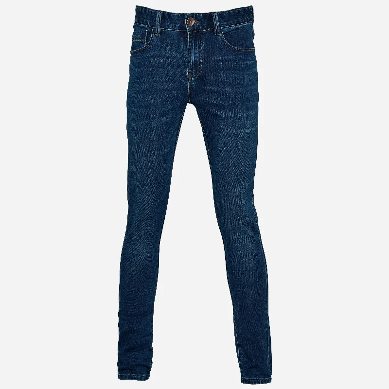 Men's Jeans with an Elastic Waistband for Ultimate ComfortTapered Denim Jean