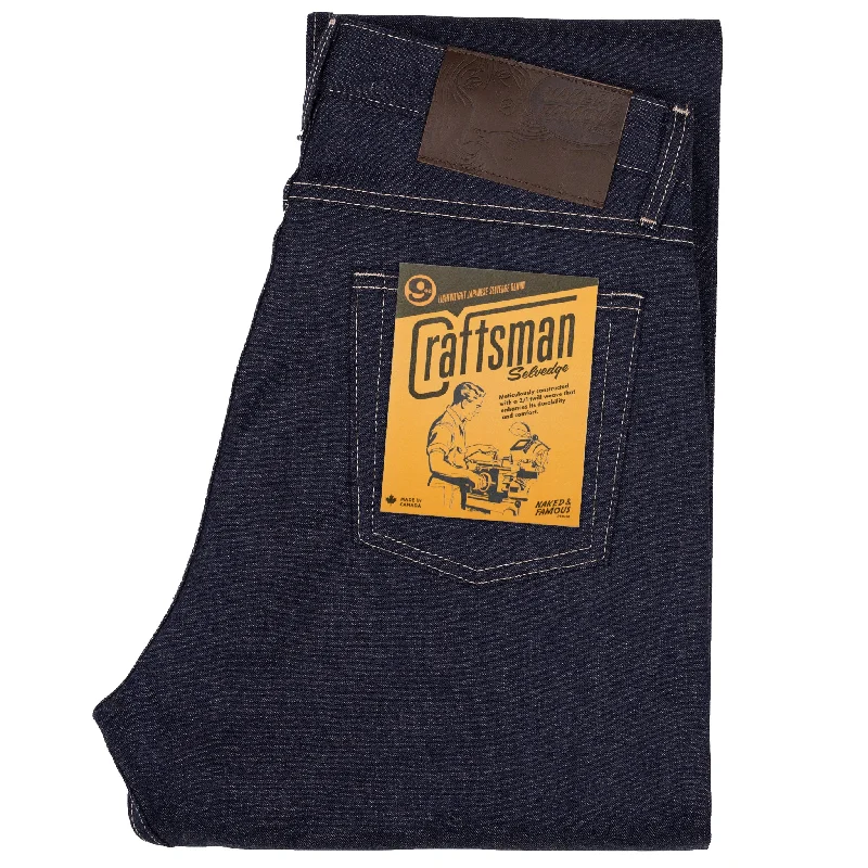 Plus Size Men's Relaxed Fit Jeans with a Faded Wash for a Vintage - Inspired LookTrue Guy - Craftsman Selvedge Plus Size Men's Relaxed Fit Jeans with a Faded Wash for a Vintage - Inspired LookTrue Guy - Craftsman Selvedge