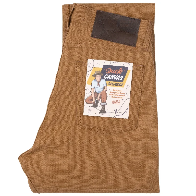 Men's Jeans with a Cargo - Inspired Knee Pocket for Extra StorageTrue Guy - Duck Canvas Selvedge