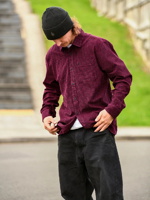 Men's Stretch Jeans with a Moisture - Wicking Lining for Active LifestylesZander Long Sleeve Shirt - Wine Men's Stretch Jeans with a Moisture - Wicking Lining for Active LifestylesZander Long Sleeve Shirt - Wine
