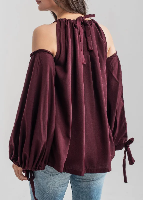 Men's High - Waisted Jeans in a Medium Wash for a Vintage - Style RevivalDeep Maroon Halter Top Men's High - Waisted Jeans in a Medium Wash for a Vintage - Style RevivalDeep Maroon Halter Top