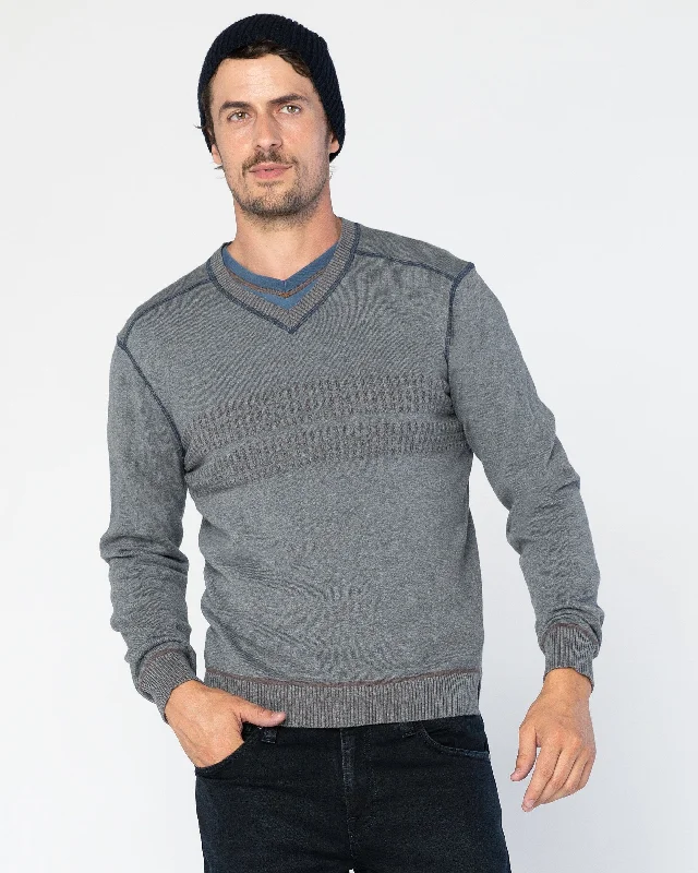 Men's Ripped Skinny Jeans in Acid Wash for an Edgy and Punk - Inspired StyleGallant Double-Knit Vee