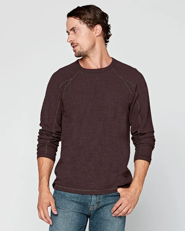 Men's Jeans with a Frayed Hem for a Casual and Effortless StyleHalyard Long Sleeve Thermal Crew Men's Jeans with a Frayed Hem for a Casual and Effortless StyleHalyard Long Sleeve Thermal Crew