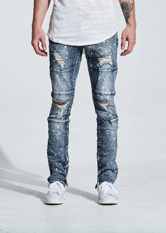 Plus Size Men's Bootcut Jeans with a Relaxed Waist for a Classic and Comfortable FitRACHEL DENIM Plus Size Men's Bootcut Jeans with a Relaxed Waist for a Classic and Comfortable FitRACHEL DENIM