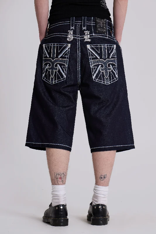 Men's Jeans with a Cargo - Inspired Knee Pocket for Extra StorageRock Revival River Colossus Jorts Men's Jeans with a Cargo - Inspired Knee Pocket for Extra StorageRock Revival River Colossus Jorts
