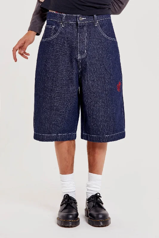 Plus Size Men's Straight Leg Jeans with Reinforced Knees for DurabilityJumbo Denim Jorts Plus Size Men's Straight Leg Jeans with Reinforced Knees for DurabilityJumbo Denim Jorts