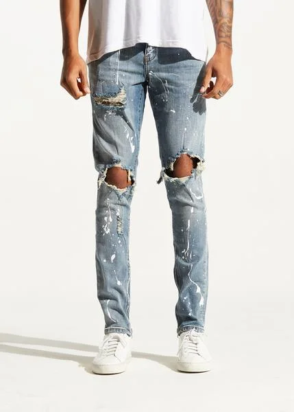 Plus Size Men's Bootcut Jeans with a Belt Loop Upgrade for a Stylish TouchSkywalker Denim (Mid Sky Blue) Plus Size Men's Bootcut Jeans with a Belt Loop Upgrade for a Stylish TouchSkywalker Denim (Mid Sky Blue)