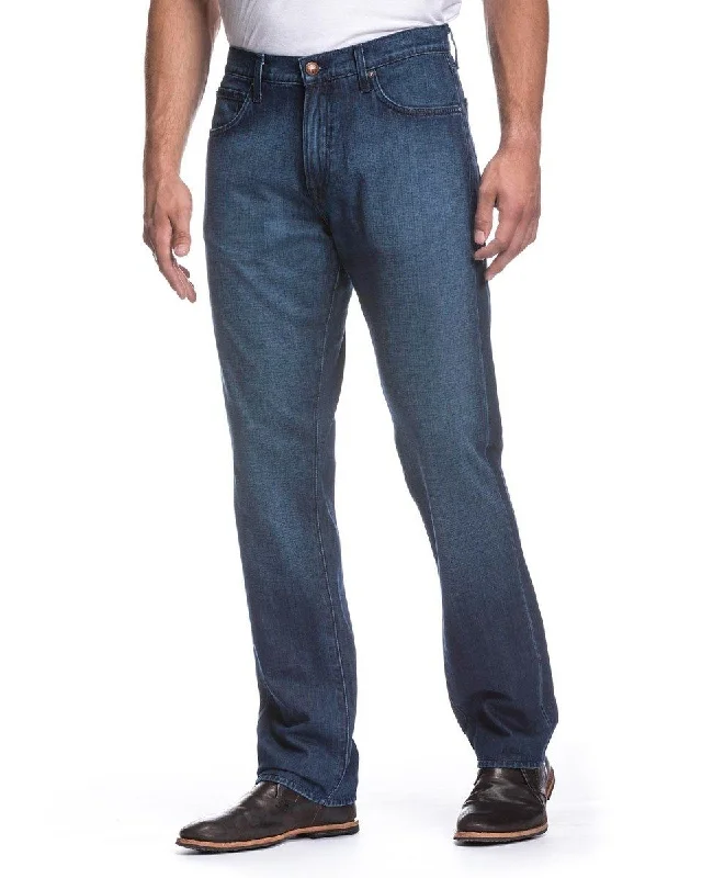 Men's Jeans with a Cargo - Inspired Knee Pocket for Extra StorageNo. 7 Waterman Sandspit Supima Medium Men's Jeans with a Cargo - Inspired Knee Pocket for Extra StorageNo. 7 Waterman Sandspit Supima Medium