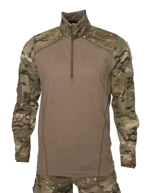 Waterproof men jackets with taped seams for heavy rain protectionStretch - fabric men jackets for unrestricted movement during workoutsMuzzle Brake Combat Shirt USA