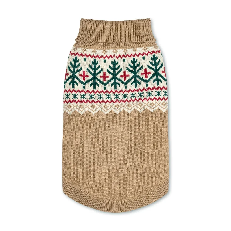 Men's vintage - inspired retro polo shirts with unique patternsFair Isle Dog Sweater Men's vintage - inspired retro polo shirts with unique patternsFair Isle Dog Sweater