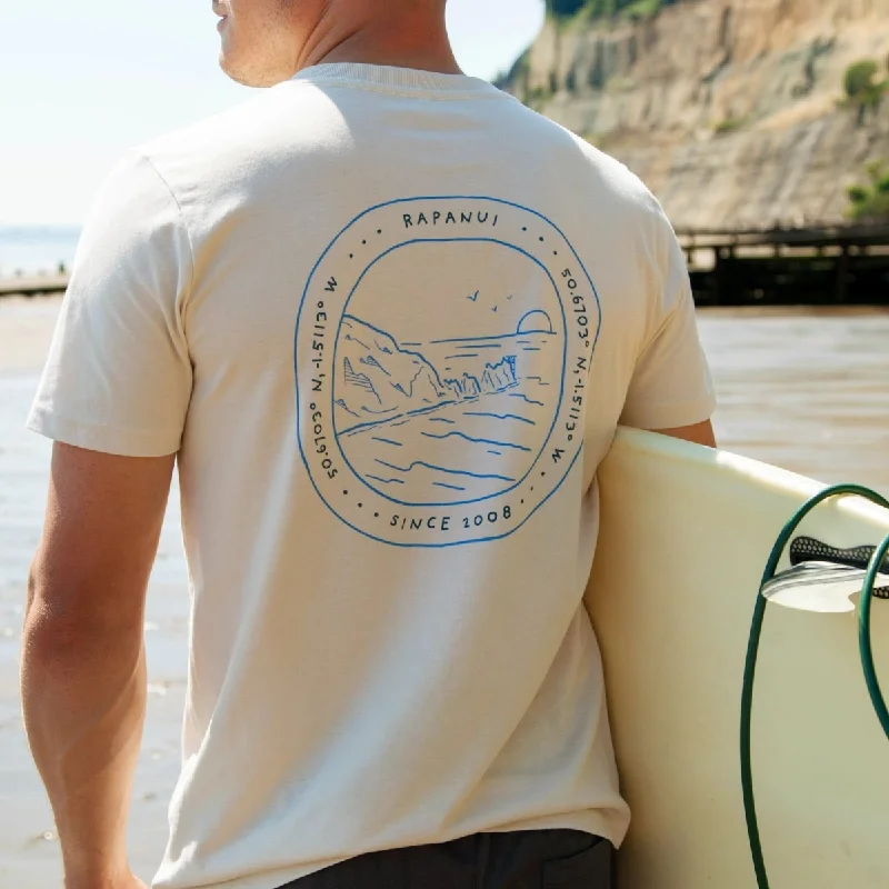 Men's organic cotton crew - neck t - shirts for everyday comfortAcross The Solent T-Shirt Men's organic cotton crew - neck t - shirts for everyday comfortAcross The Solent T-Shirt