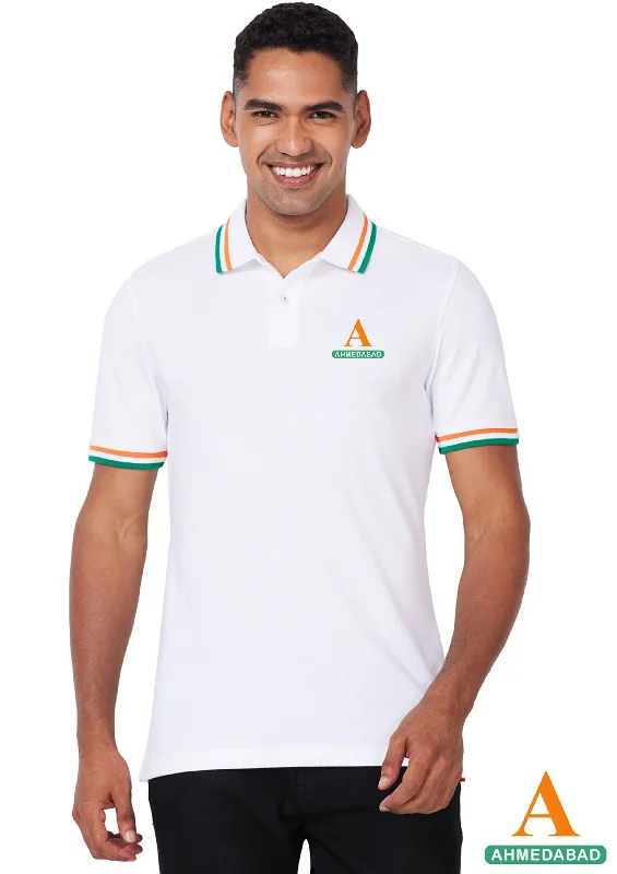 Men's stretchable athletic polo shirts for fitness workoutsAHMEDABAD