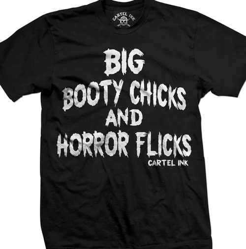 Men's moisture - wicking athletic t - shirts for intense workoutsBig Booty Chicks and Horror Flicks Men's T-Shirt Men's moisture - wicking athletic t - shirts for intense workoutsBig Booty Chicks and Horror Flicks Men's T-Shirt