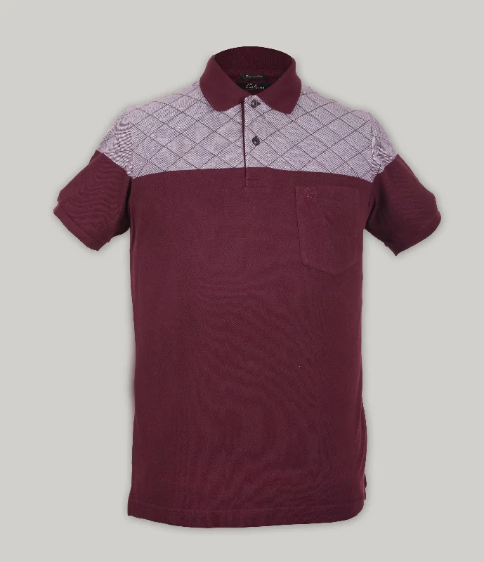 Men's color - block polo shirts with a bold fashion statementBirdeye Print Polo