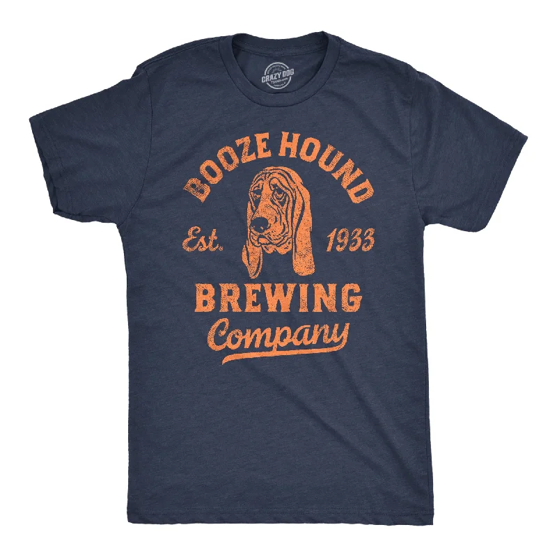 Men's long - sleeve henley t - shirts with button - down placketsBooze Hound Brewing Company Men's T Shirt Men's long - sleeve henley t - shirts with button - down placketsBooze Hound Brewing Company Men's T Shirt