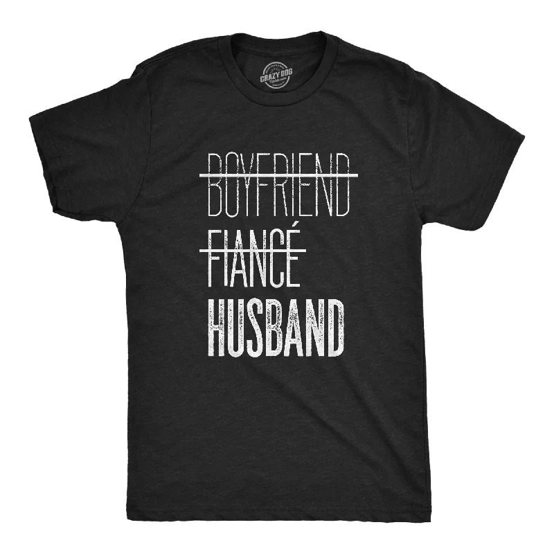 Men's lightweight performance t - shirts for running marathonsBoyfriend Fiance Husband Men's T Shirt Men's lightweight performance t - shirts for running marathonsBoyfriend Fiance Husband Men's T Shirt