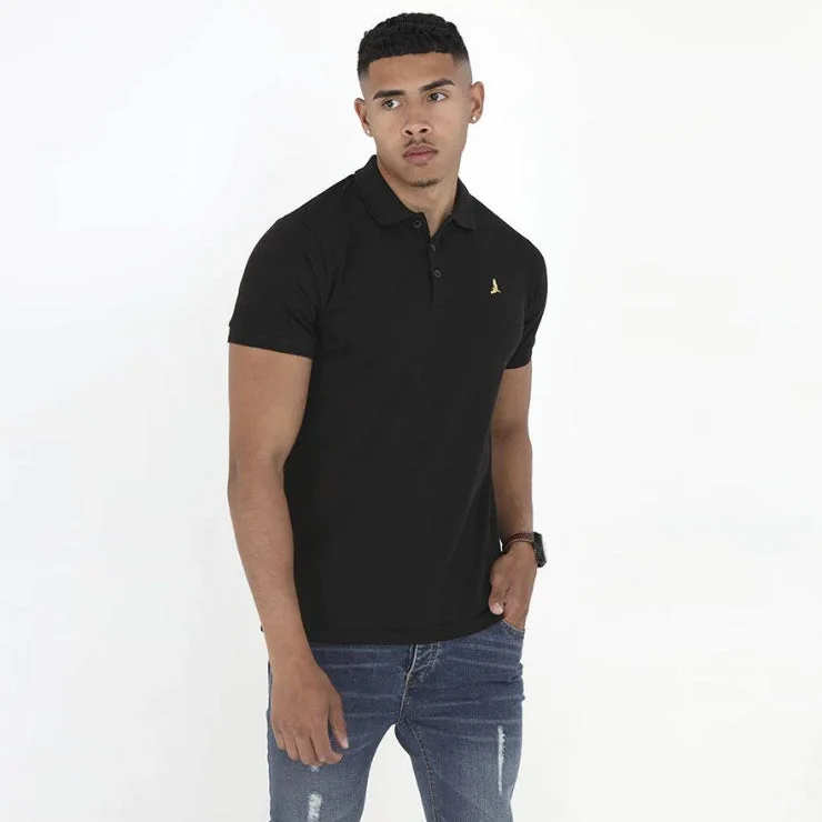 Men's button - down spread collar polo shirts for business casualBS - Men 'Black' Housemark Slim Fit Polo BS81 Men's button - down spread collar polo shirts for business casualBS - Men 'Black' Housemark Slim Fit Polo BS81