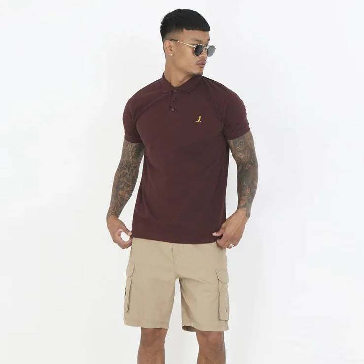 Men's UV - protected polo shirts for outdoor gardeningBS - Men 'Burgundy' Housemark Slim Fit Polo BS75
